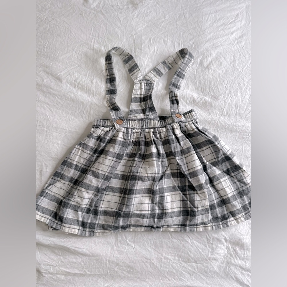 Carter's Gray Plaid Suspender Skirt
Overalls size 24 months